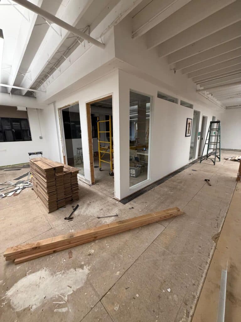 Renovación interior con nuevas aperturas estructurales